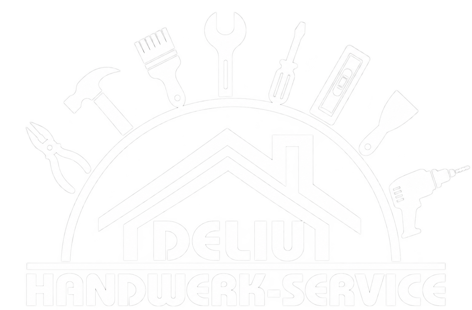 white handyman tools logo